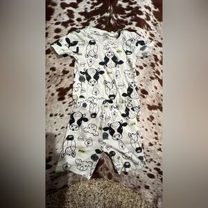 Carter's Black and White Animal Print Kids Matching Set